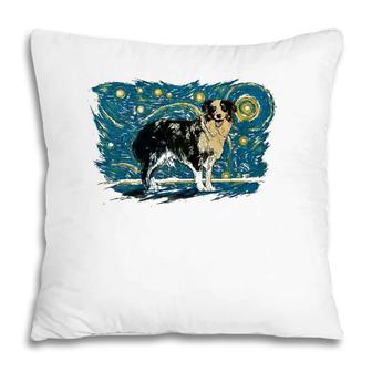 Retro Vintage Style Australian Shepherd Pillow | Mazezy