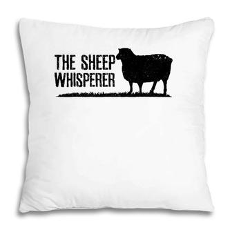 Sheep Whisperer Black Funny Farming Farm Animal Farmer Gift Pillow | Mazezy
