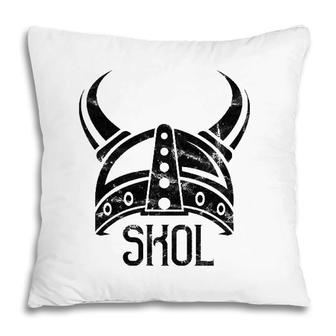Skol Viking Warrior Helmet Drinking Tee Pillow | Mazezy