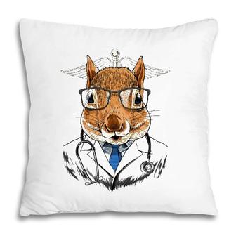 Squirrel Doctor Vet Veterinarian Animal Lover Pillow | Mazezy