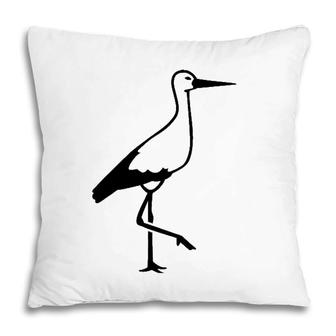 Stork Bird Animal Lover Gift Pillow | Mazezy