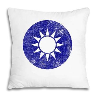 Taiwan Flag Taiwanese Emblem Roundel Taipei Pillow | Mazezy
