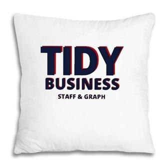 Tidy Business Staff And Graph Pillow | Mazezy