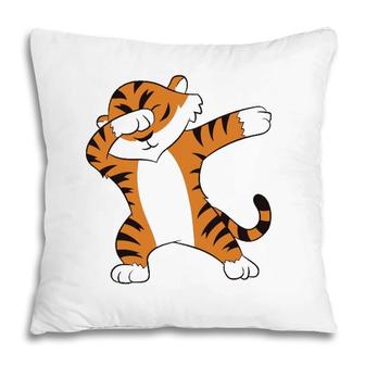 Tiger Dabbing Tiger Fan Tiger Lover Dabbing Tiger Dab Pillow | Mazezy