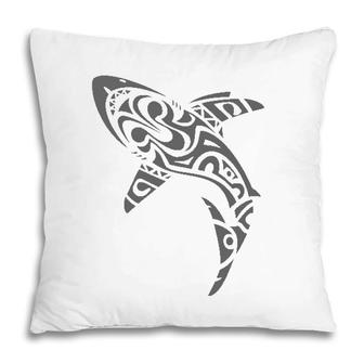 Tribal Shark Lover Ocean Life Pillow | Mazezy