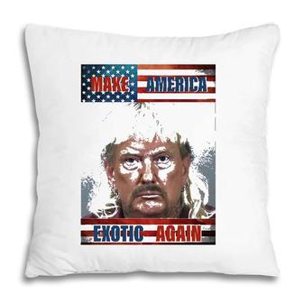 Trump Make America Exotic Again Usa Flag Pillow | Mazezy DE