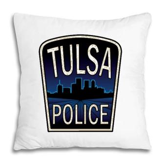 Tulsa Police Department Skyline Gift Pillow | Mazezy
