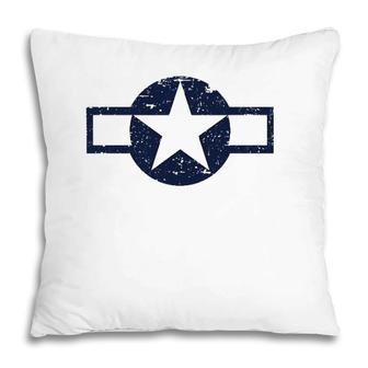 Vintage 1943 To 1947 Style Us Military Aviation Roundel Pillow | Mazezy