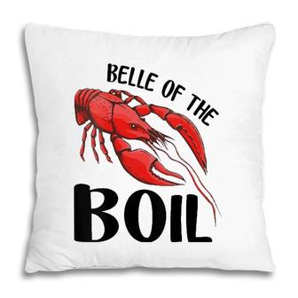 Womens Belle Of The Boil Funny Crawfish Crayfish Eating Cajun V-Neck Pillow | Mazezy