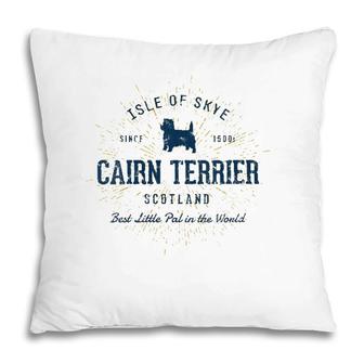 Womens Retro Vintage Cairn Terrier V-Neck Pillow | Mazezy