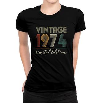 48 Years Old Gifts Vintage 1974 Limited Edition 48Th Birthday Women T-shirt | Mazezy
