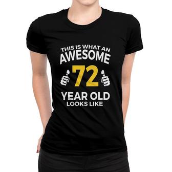 72Nd Birthday Gift Aged 72 Years Old Women T-shirt | Mazezy