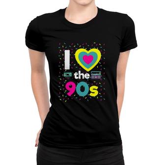 90S Outfit I Love The 90S Retro Party Dress Gift Women T-shirt | Mazezy