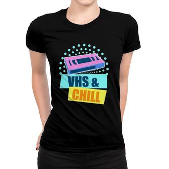 90S Outfit Women Vhs And Chill Women T-shirt | Mazezy