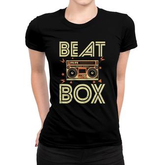 Beat Box Radio 80S 90S Styles Yellow Graphic Women T-shirt - Seseable