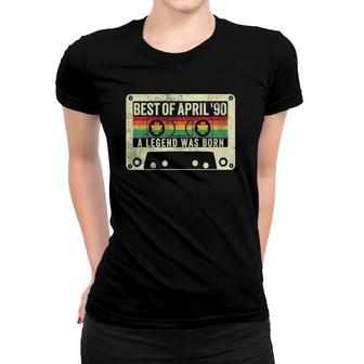 Best Of April 1990 31St Birthday Gift 31 Years Old Born Women T-shirt - Seseable