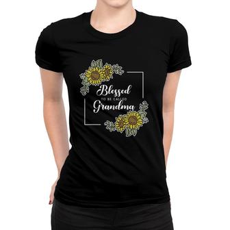 Blessed To Be Called Grandma Sunflower Mama Mom Mothers Day Women T-shirt - Seseable