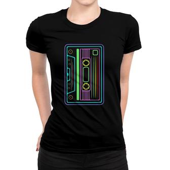 Cassette Tape 80S 90S Music Retro Vintage Disco Party Women T-shirt - Seseable