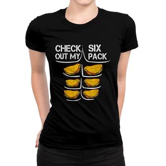 Check Out My Six Pack Tacos Funny Taco Six Pack Gift Women T-shirt - Seseable