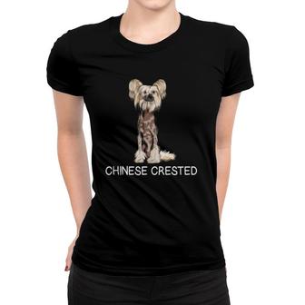 Chinese Crested Crazy Dog Lover Women T-shirt | Mazezy DE