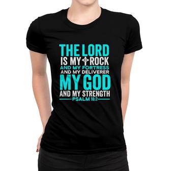 Christian Bible Verse Quote Jesus Christ Psalm 182 Women T-shirt - Seseable