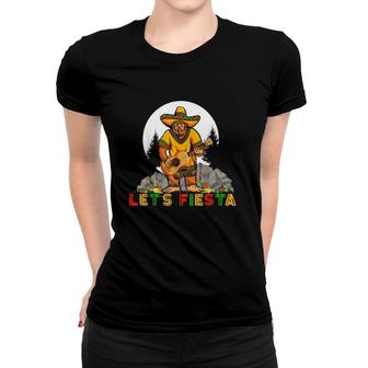 Cinco De Mayo Lets Fiesta Guitaring Mexican Fiesta Women T-shirt - Seseable