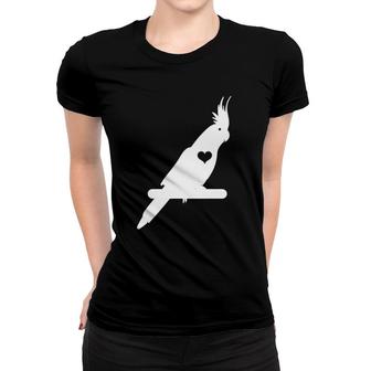 Cockatiel Cockatoo Lutino Parrot Weiro Bird Tiel Quarrion Women T-shirt | Mazezy AU