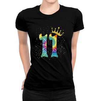 Colorful Tie Dye 11 Years Old Girls 11Th Birthday Girls Kids Women T-shirt - Seseable