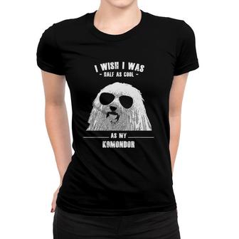 Cool Design Gift For Komondor Owners With Sunglasses Women T-shirt | Mazezy