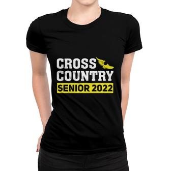 Cross Country Running Team Yellow Senior 2022 Class Of 2022 Women T-shirt - Seseable