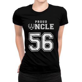 Custom Proud Football Uncle Number 56 Personalized For Men Women T-shirt - Seseable