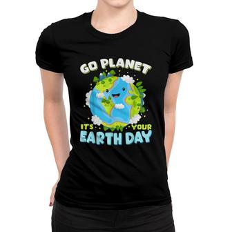 Cute Earth Day 2022 Go Planet Earth Day Everyday Women T-shirt - Seseable