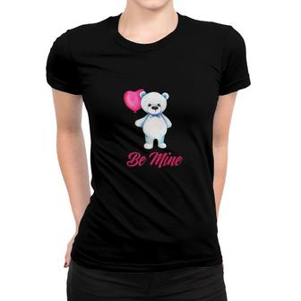 Cute Valentine Teddy Bear Gifts For Her Be Mine Tee Women T-shirt - Monsterry CA