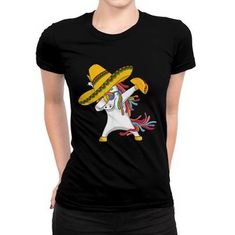 Dabbing Unicorn 5 Cinco De Mayo 2022 Kid Girl Women Mexican Women T-shirt - Seseable