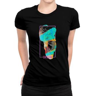 Dream Angel Statue - Vaporwave Aesthetic Art Women T-shirt | Mazezy AU