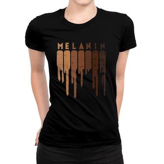 Dripping Melanin Shades Black Lives Matter Blm Africa History Women T-shirt - Seseable