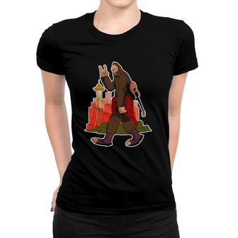 Funny Bigfoot Rock And Roll Seattle Grunge Rock Women T-shirt | Mazezy