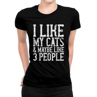 Funny Cats Birthday Gift Cat Lover Mom Dad Womens Mens Joke Women T-shirt - Seseable