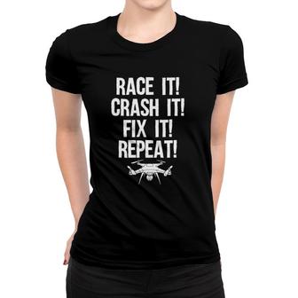 Funny Drone Racing Design Men Women Drone Pilot Rc Racers Women T-shirt | Mazezy CA