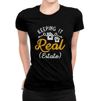 Funny Realtor Salesperson Real Estate Agent Real Estate Women T-shirt - Seseable