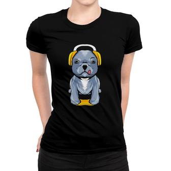 Gaming French Bulldog Lover Funny Gamer Dog Gift Video Game Women T-shirt - Seseable