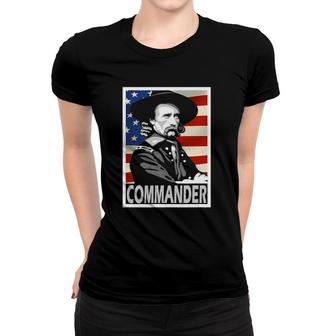 George Armstrong Custer Commander Poster Style Women T-shirt | Mazezy AU