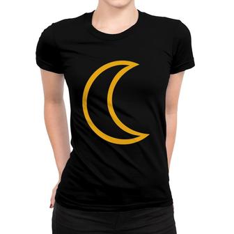 Half Moon Crescent Moon Women T-shirt | Mazezy