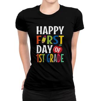 Happy First Day Of 1St Grade School Teacher Student Women T-shirt | Seseable UK