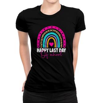Happy Last Day Of School Teacher Student Graduation Rainbow 2022 Women T-shirt - Seseable