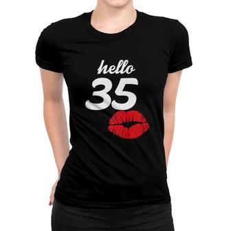 Hello 35 Years Old Gifts For Womens 35Th Birthday Gifts Women T-shirt - Seseable