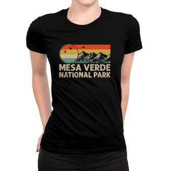 Hiking & Camping Lover Retro Style Mesa Verde National Park Women T-shirt | Mazezy