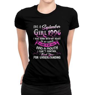 Im A September Girls 1996 25Th Birthday Gift 25 Years Old Women T-shirt - Seseable