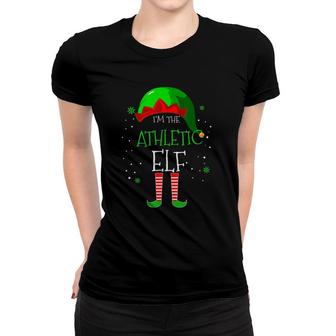 Im The Athletic Elf Family Matching Costume Christmas Gift Women T-shirt - Seseable