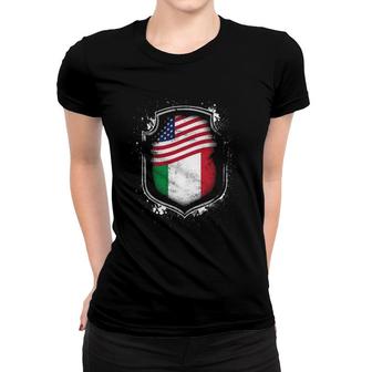 Italian American Flags Of Italy And America Women T-shirt - Seseable